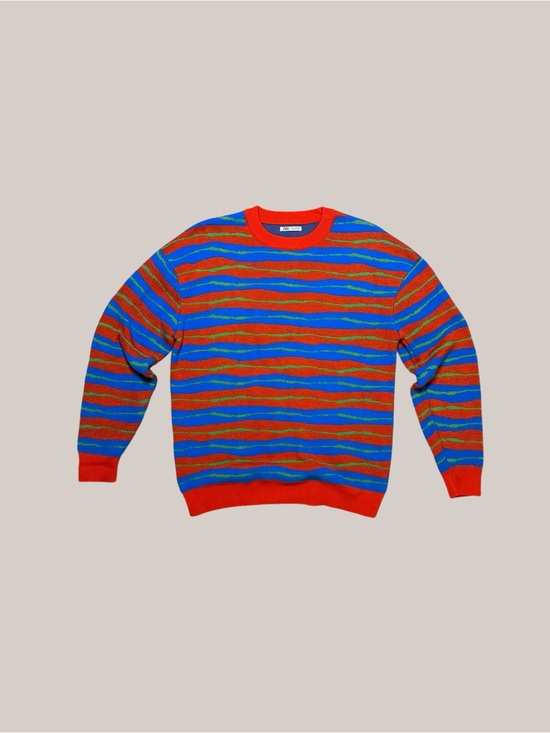 Zara Other - Zara red blue and green striped sweater